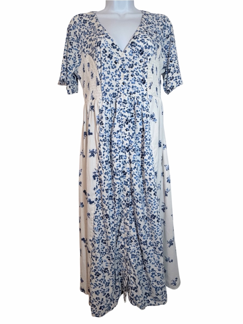 Seraphine Floral Flutter Sleeve Maternity/Nursing Dress